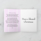Gebed van een kind voor Kerstmis Feestdagen Kaart (Binnen)