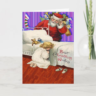 Gebed van een kind voor Kerstmis Feestdagen Kaart