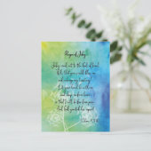 gebed van het Briefkaart van de Waterverf Jabez (Staand voorkant)