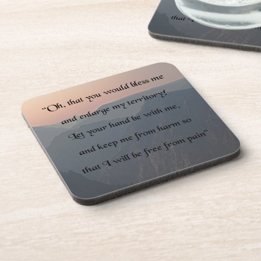 Gebed van Jabez Bier Onderzetter (Linkerzijde)