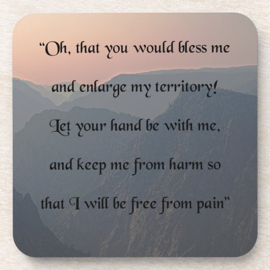 Gebed van Jabez Bier Onderzetter (Voorkant)