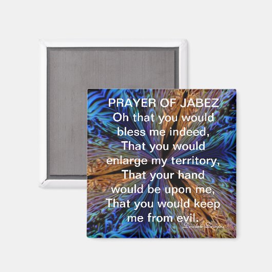Gebed van Jabez Kalidoscope Magneet (Voorkant / Achterkant)