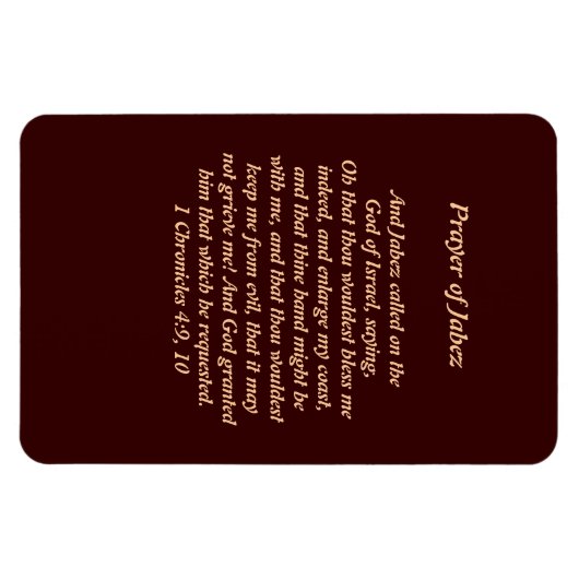 Gebed van Jabez Magnet Magneet (Horizontaal)