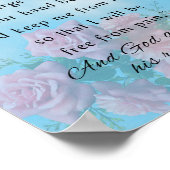 Gebed van Jabez Poster (Hoek)