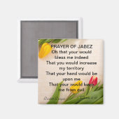 Gebed van Jabez Tulip Magnet (Voorkant / Achterkant)