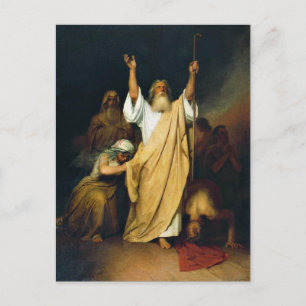 Gebed van Mozes na rood Zee Briefkaart