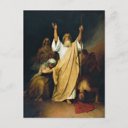 Gebed van Mozes na rood Zee Briefkaart (Voorkant)