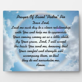 gebed van Saint "Padre" Pio Fotoplaat