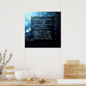 Gebed van Sint-Francis van Assisi Poster (Keuken)