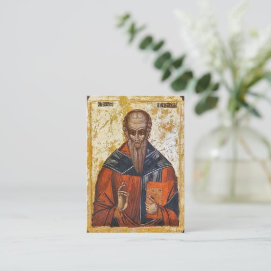 Gebed van St. Clemens van Alexandrië Gebed Kaart Plaatskaartje (Staand voorkant)