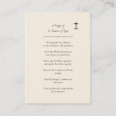 Gebed van St. Clemens van Rome Gebed Kaart Plaatskaartje (Achterkant)