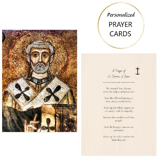 Gebed van St. Clemens van Rome Gebed Kaart Plaatskaartje
