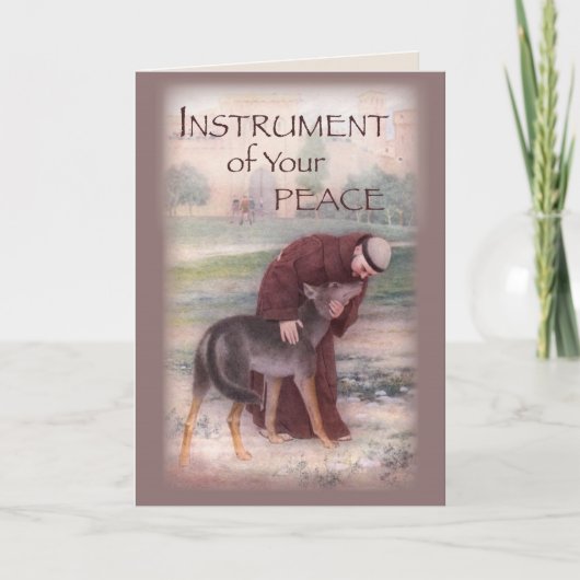 Gebed van St. Francis Card Kaart (Voorkant)