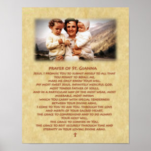 Gebed van St. Gianna Molla Poster