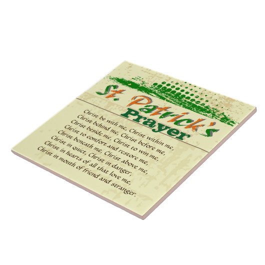 Gebed van St. Patrick, Christus zij met mij Tegeltje (Zijkant)
