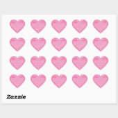 GEBED VAN VERLOSSING Roze Lint Hart Sticker (Vel)