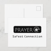 Gebed Veiligste verbinding WiFi Christelijk Geloof Briefkaart (Voorkant / Achterkant)