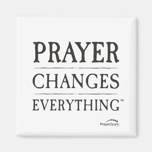 Gebed verandert alles magneet (Voorkant)