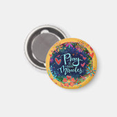 Gebed veroorzaakt wonderen bloemen Irelyn Magneet (Voorkant / Achterkant)