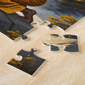 Gebed verplaatst bergen geloofspuzzel legpuzzel (Zijkant)