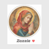 Gebed Virgin Mary Vinyl Sticker (Vel)