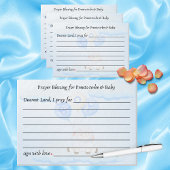 Gebed voor aanstaande ouders Baby Little Lamb Soar Informatiekaartje