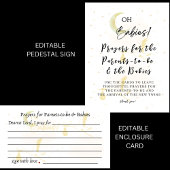 Gebed voor aanstaande ouders & baby's Pedestal Sig Reclamebord Met Voetstuk