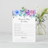 Gebed voor baby. Bloemen wensen. Rozen bloemen bid Informatiekaartje (Staand voorkant)