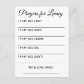 Gebed voor Baby Briefkaart (Voorkant)