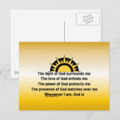 Gebed voor bescherming briefkaart (Voorkant / Achterkant)