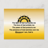 Gebed voor bescherming briefkaart (Voorkant)