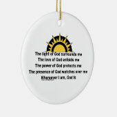 Gebed voor bescherming keramisch ornament (Rechts)