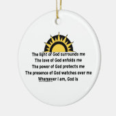 Gebed voor bescherming keramisch ornament (Links)