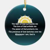 Gebed voor bescherming keramisch ornament (Voorkant)