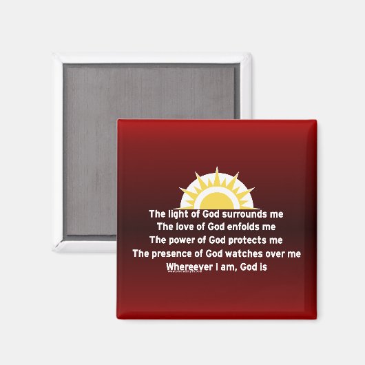 Gebed voor bescherming magneet (Voorkant / Achterkant)