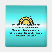 Gebed voor bescherming magneet (Voorkant)