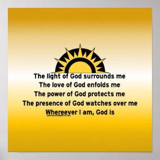 Gebed voor bescherming poster