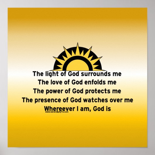 Gebed voor bescherming poster (Voorkant)