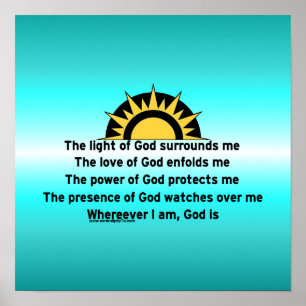 Gebed voor bescherming poster