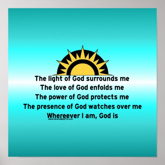 Gebed voor bescherming poster (Voorkant)