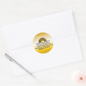 Gebed voor bescherming ronde sticker (Envelop)