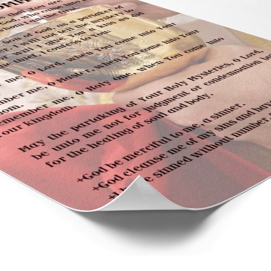 Gebed voor de Communie Print (Hoek)