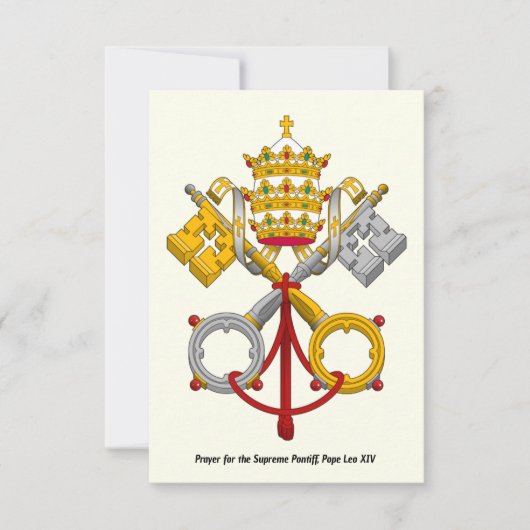 Gebed voor de Hoge Pontifex Paus Leo XIV | Heilig (Voorkant)