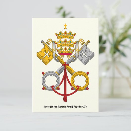 Gebed voor de Hoge Pontifex Paus Leo XIV | Heilig (Staand voorkant)