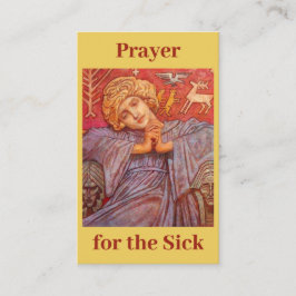Gebed voor de zieke kaart visitekaartje