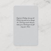 Gebed voor genezing engelengebed Kaart Visitekaartje (Achterkant)