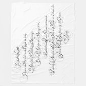 Gebed voor gezondheid en veroudering fleece deken (Voorkant)