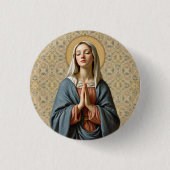 Gebed voor goddelijke genade ronde button 3,2 cm (Voorkant)