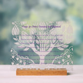 Gebed voor goddelijke reiniging en uitlijning acryl bord (Neutraal)