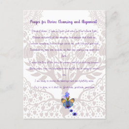 Gebed voor goddelijke reiniging en uitlijning briefkaart